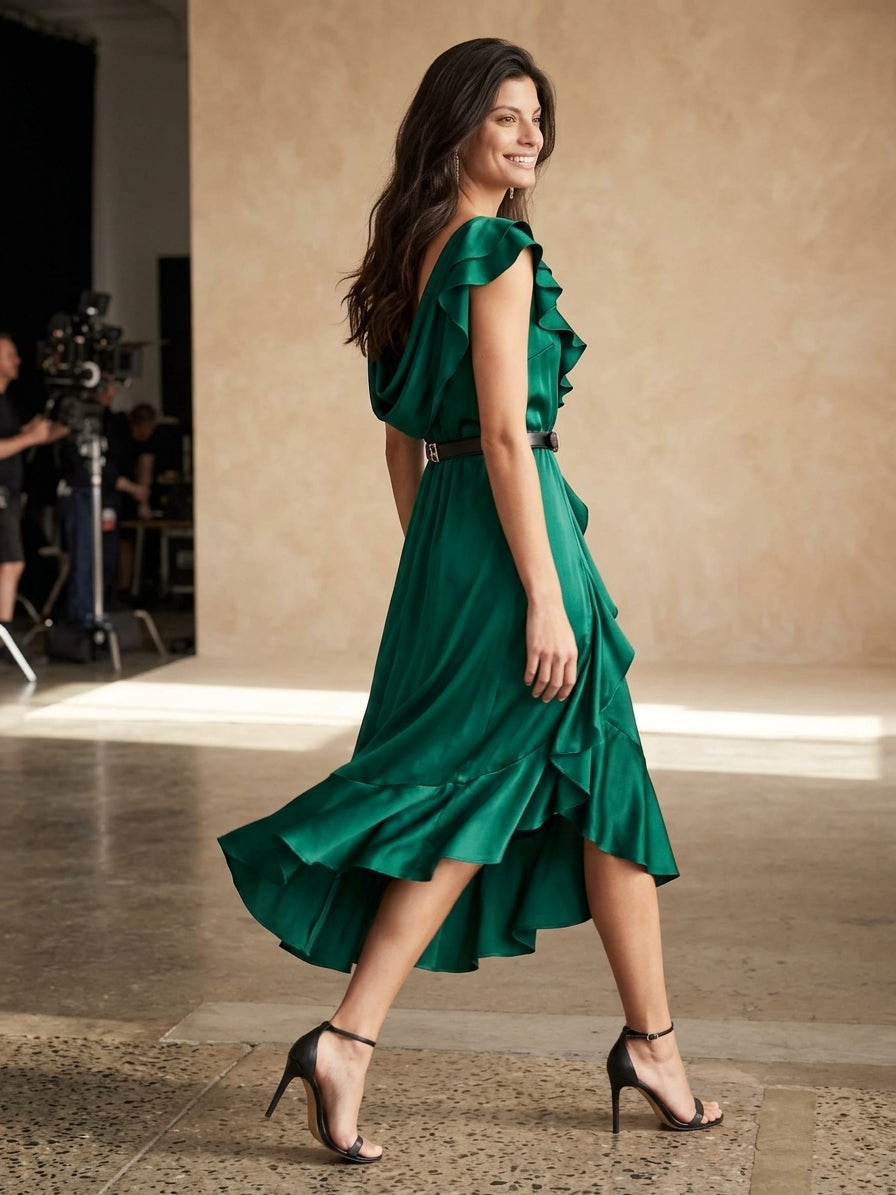 Eleusis Reimagined Silk Dress