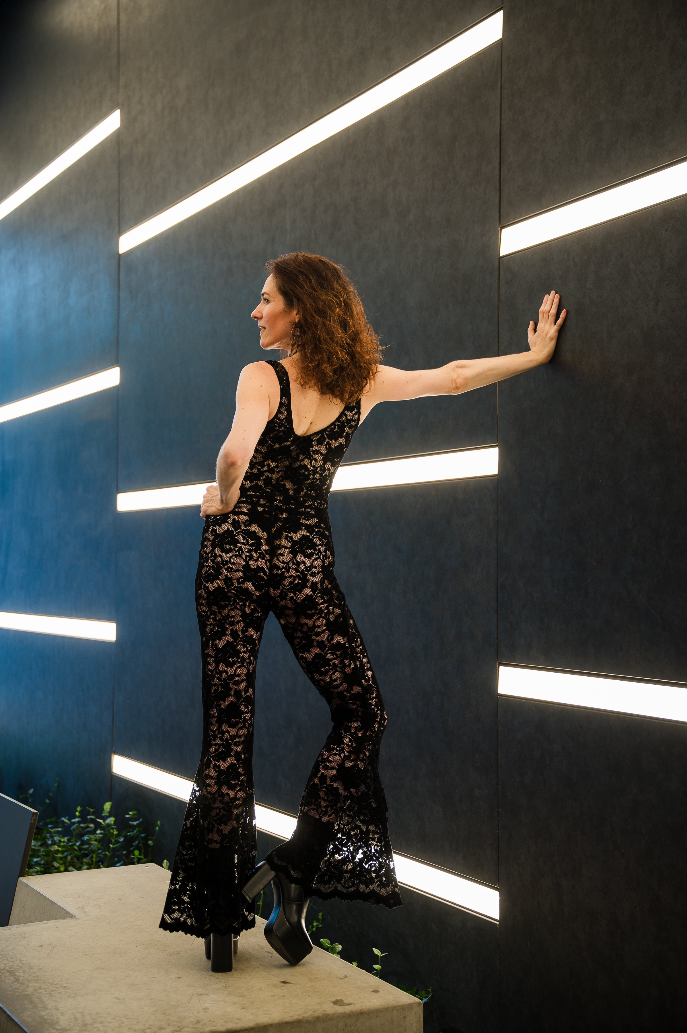 Black Lace Jumpsuit - NightLife