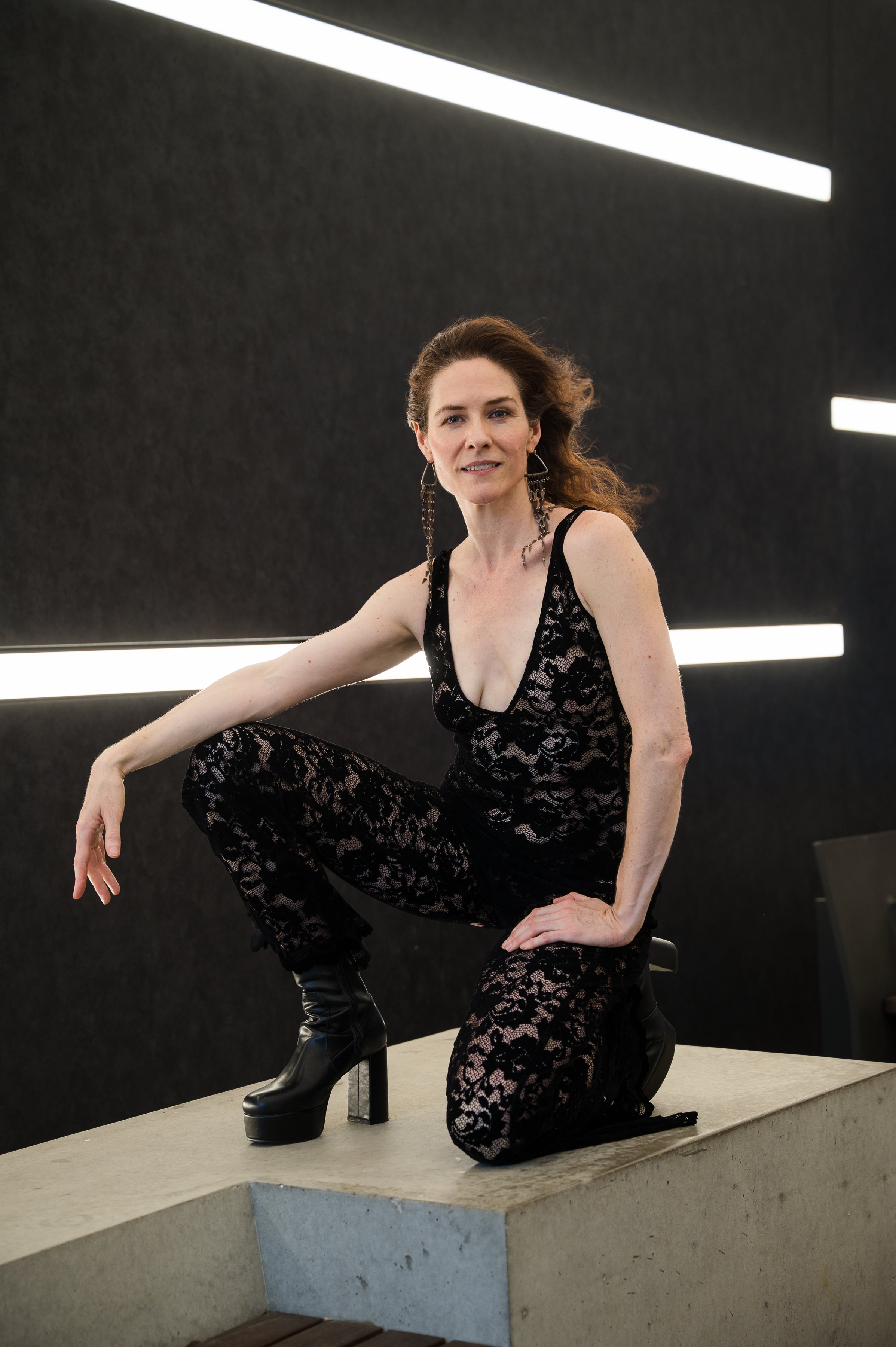 Black Lace Jumpsuit - NightLife