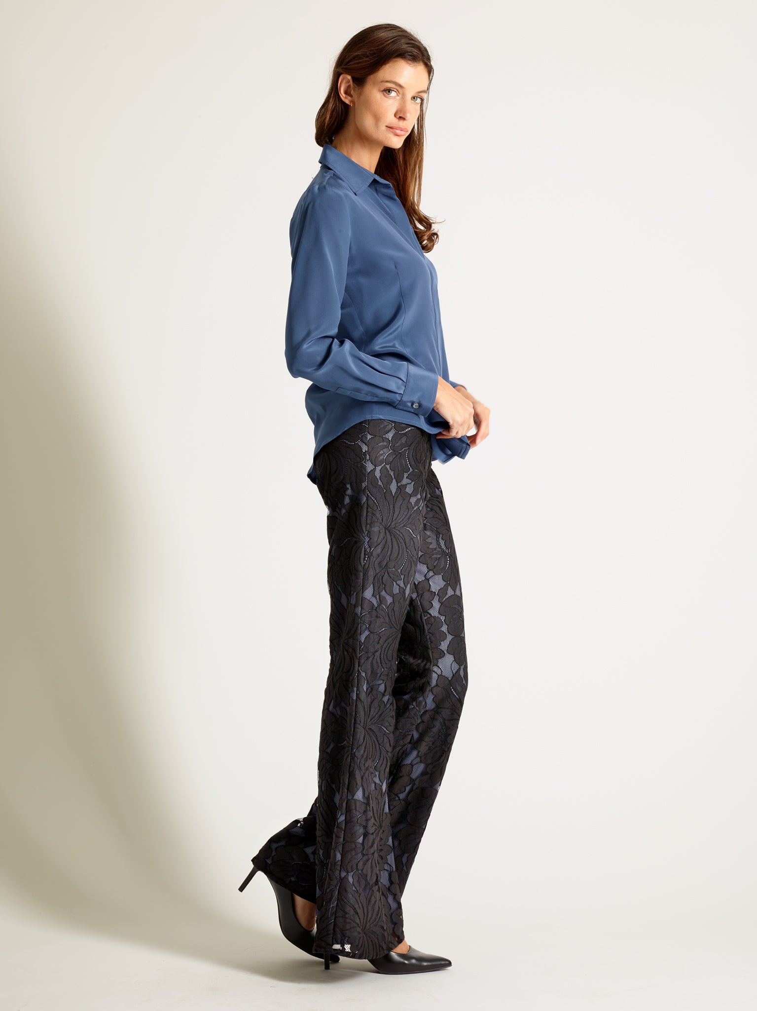 Poppyseed Lace Pants with Indigo or Nude Lining