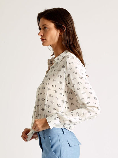 Bisou Bisou Silk Georgette Blouse - Michelle Palmer Designs