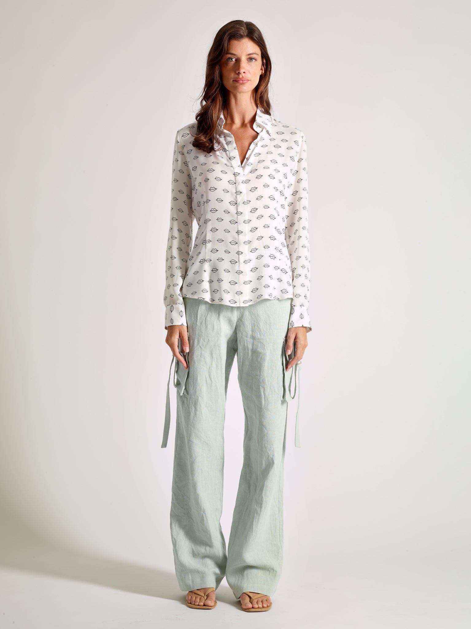 Luxury Cargo Pants in Japanese Linen - Michelle Palmer Designs