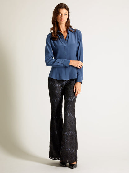 Poppyseed Lace Pants with Indigo or Nude Lining - Michelle Palmer Designs