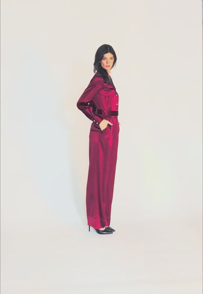 The Artemis Pantsuit - Luxe Wrinkle Resistant Silk One Piece