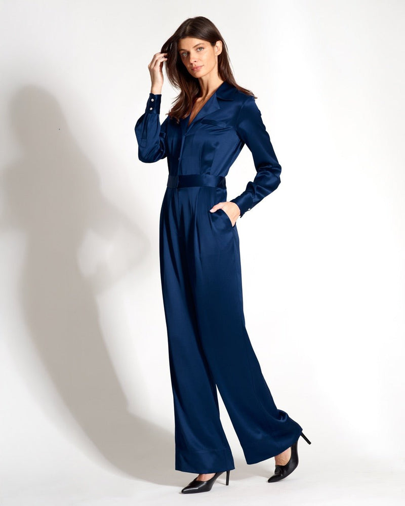 The Artemis Pantsuit - Luxe Wrinkle Resistant Silk One Piece